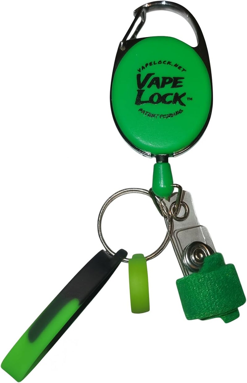 Vapelock مشبك فاب قابل للسحب براءة اختراع قيد الانتظار أول جهاز مضاد للفقدان قابل للسحب لجميع أجهزة الفاب الخفيفة يبقي الفاب في وضع عمودي ومتاحة - Image 1